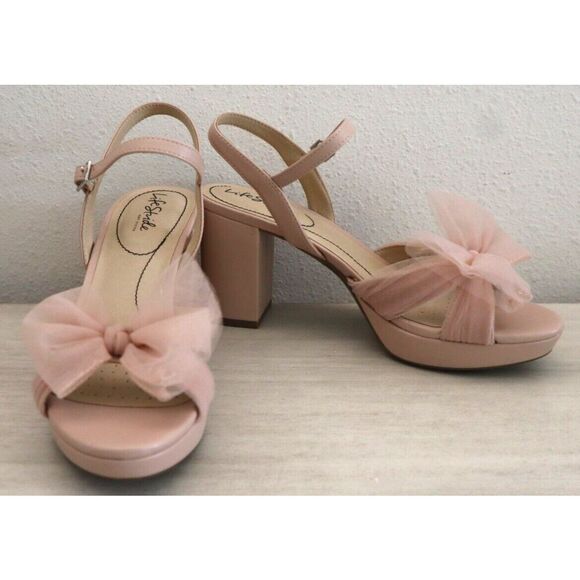 LifeStride Women Sz 8.5W True Blush Pink Synthetic Last Dance Dress Sandals - Picture 6 of 11